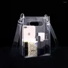 Çanta mini Clear PVC Crossbody Omuz, Söndürülebilir Kayış ile Özel İçin Mevcut