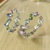 Pendientes de lujo de la joyería del encanto de los estilos múltiples de los pendientes de la pulsera del collar de cristal de las mujeres