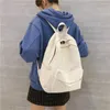 Umhängetaschen Mode Weibliche Bookbag Baumwolle Frauen Rucksack Für Jugendliche Mädchen College Männer Schwarz Schule Tasche Student