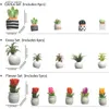 Aimants de réfrigérateur 4-5 Cactus Frozen Magnet Plantes et fleurs Re Congélateur Autocollants magnétiques 3D Mignon Herbe Message Board Rappel Décoration de la maison Y240322