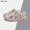 Shoes 2023 New Japanese Casual Canvas Kawaii Pink Flat Women's Sneakers Platform Sports Shoes Vulcanize Running Lolita Tennis Fashion