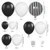 Feestdecoratie Latex Zwart-Wit Ballon Boog Decoraties Verjaardag Afstuderen Jongen