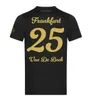 24 25 아인 트랙 프랑크푸르트 125 주년 기념 키트 DFB Pokal Final Kit 축구 유니폼 2024 2025 Rode Ache Football Shirt 유니폼 125th Black Gold