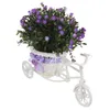 Flores decorativas flores artificiales en maceta bicicleta bonsái decoración decoración falsa