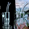 New Glass Beaker Bong hookahs Tornado Recycler Glass Water bongs Heady Dab Rig Smoking water pipes oil rigs