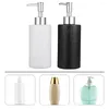 Storage Bottles 2 Pcs Shampoo Bottle Liquid Soap Dispenser Pump Head Empty Bathroom Lotion With Body