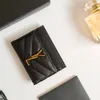 Handväska kreditkortshållare designer lyxväska korthållare handväskor högkvalitativ äkta läder guld bokstav mini väskor väska med lådor röd handväska plånbok designer