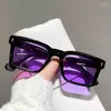 Sonnenbrille, modisch, quadratisch, Nieten, für Herren, Candy-Farbtöne, UV400, trendige Damen, klarer Linsenrahmen