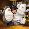 Poupées en peluche 40 cm, jouet en peluche requin de travail mignon, en peluche avec muscles, oreiller autocollant, poupée pour enfants, cadeau Q240322