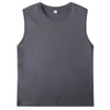 Men's Tank Tops Summer Round Neck Fashion Sleeveless Man High Street Casual Loose Pure Cotton Pullovers Ventilate All-match Y2K