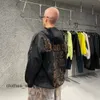 дизайнерские толстовки мужские с капюшоном Balencigs Мужской свитер Толстовка Paris B Family Letter Logo Вышивка санскрит Flame Rock Dirty Made Old Zip Hooded IRMZ