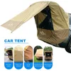 テントのためのテントトランクサンシェードレインプルーフリアテントシンプルなキャンピングカー自動運転ツアーバーベキューキャンプハイキングテント240312