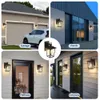 Smeike Exterior Sconce、Black Fixtures Mount、Aluminum屋外の壁の明確なクラス、家の外の照明の防水、ガレージ、玄関