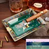 Quatily Lux Cigar Ashtray Ceramic Sarge Diameter3ピーススモークタンクヨーロッパスタイルリビングルーム装飾ギフトボックスキューバ葉灰