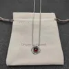 Chaînes Ruby Designer Luxe Pierre Rouge Solide Collier Saphir Zircon Rond Tour De Cou Pendentif Chaîne Pour Femmes Colliers À La Mode Coloré Gem Fine Bijoux 2