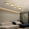 Plafondverlichting Nordic LED-lamp Zwart goud Kroonluchter Balkon Gang Slaapkamer Woonkamer Restaurantverlichting