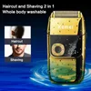 Electric Shavers Kemei electric shaver mens shaver original beard trimmer mens cordless trimmer hair trimmer USB fast charging LCD display 24322