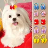 Dog Apparel 10pcs/Set Cute Hair Bows Animals Rubber Band Cartoon Pet Accessories Girls Child Headdress Gift Headwear