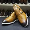Scarpe eleganti Zapato Formal Para Hombres Sapato Social Masculino Luxo da uomo in pelle