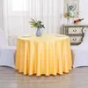 Table Cloth El Round Tablecloth Party Jacquard Cover Polyeater Banquet Wedding Overlays Home Decoration Top Grade