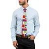 Bow Ties de Stijl slips modern block design bröllop fest nacke retro trendig för vuxen grafisk krage slips gåva