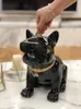 フレンチブルドッグピギーバンク犬用犬用犬用マネーマネーボックス子供ギフトホームデコレーションコインストレージボックスホルダーコインバンクおもちゃ240319