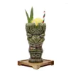 Muggar 370 ml Hawaii Ceramic Tiki Mug Creative Porcelain Beer Wine Cup Bar Tool