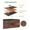 Huaneri 2-teiliges Set, Nachttisch mit 2 Stoffschubladen, Beistelltisch mit offenem Aufbewahrungsregal, geeignet für Schlafzimmer und Büros, ländliches Braun NS30701B