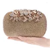 Kvällspåsar Full Side Diamond Clutch Mini Wedding Shoulder For Girls Luxury Hasp Banket Purse Dinner Plånbok MN1497