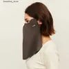 Moda Máscaras Faciais Pescoço Polainas OhSunny Mulheres Protetor Solar Lenço Protetor Anti-Poeira Secagem Rápida Suave Respirável Lavável Ajustável Sólida Máscara de Verão L240327