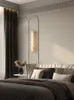 Lampa ścienna nowoczesna miedziana fala LED wzór szklany sztuka światła salon sypialnia korytają schodowe luksusowe dekoracja