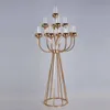 Metal Candelabra for Home Party Decoration, Candle Holders, Stands, Wedding Table Centerpieces, Road Lead, Christmas