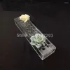 VASES22穴はアクリルの長方形の花瓶のためのダイニングテーブルのための結婚式のパーティー装飾ローズギフトボックス低い花柄