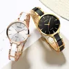 NIBOSI Women Wrist Watch 2022 Ceramic Bracelet Watches Ladies Creative Women's Watch Female Clock Relogio Feminino Montre Fem193T