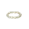Band Rings Cute Mti Beaded Pearl Natural Freshwater Geometric Jewelry For Women Continuous Circle Minimalist Ring Drop Delivery Dhx0P