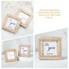 Frames 2 Pcs Po Folder Small Frame Wedding Mini Picture Bulk Resin Gold Square