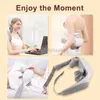 Nekkussen masseren Elektrisch diep weefsel 5d Kneden Nekmassagekussen Draadloos Shiatsu Rugschouder Kneden Massager voor pijnverlichting 240322