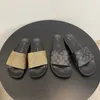 Designer-Sandalen, Plateau-Slides, Damen-Sandale, Herren-Slipper, flache Flip-Flops, Sommer, lässige Strandsandale, echtes echtes Leder, hochwertige Designer-Hausschuhe