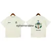 Camisetas para hombres Patrón de corona de árbol de coco Camiseta para hombre Camiseta para mujer Manga corta ultrafina con etiqueta H240401