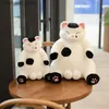 Plush Dolls New Arrival 35/45cm Japanese Kawaii Soft Plush Cat Toy Filling Animal Doll Childrens Gift Cute Fat Cat Pillow Home Decoration Q240322