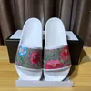 2024 Designer Slides Slippers Men Women Sandals Flower Rubber Slide Snake Print Summer Luxurys Designers Flat Sandal Slipper 35-46