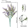 Faux Floral Greenery Artificial Flowers Cheap Plastic Lavender Fake Plants Grass Wedding Home Garden Decoration DIY Photography Props Indoor Bonsai Y240322