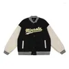 Mens Jackets 2024 빈티지 야구 유니폼 American American Oldshcool 대형 분위기 all-match varsity 재킷 남성 여성 트렌드 Unisex streetwear