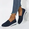 Zapatos informales para Mujer, Zapatillas deportivas para primavera y otoño, Zapatillas transpirables sin cordones con plataforma ligera para Mujer