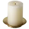 Ljushållare Elegant Gold Tray Candlestick Decorative Stand Unique Mönster 594C