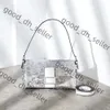 Saco de baguete de ombro de grife para mulheres de alta qualidade Moda de luxo Bolsas de lantejoulas de lantejoulas novas bolsas Bling Bolsa 487