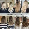 Extensies Tape-in Extensions van echt haar Recht Naadloos Onzichtbaar Natuurlijk Remy Zelfklevende verlenging Blond Bruin Zwart 20 stuks