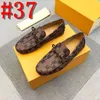 40Modal lyxiga avslappnade män äkta läderskor Summer Breattable Green Men's Designer Loafers läderskor Sapato Masculino Zapatos Hombre US4-12