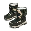 2024 Sapatos andando 826 botas de algodão infantil inverno camuflando neve quente anti -slip esportes 58467 65834