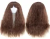 Mode féminine Sexy longs cheveux ondulés résistant à la chaleur perruques de cheveux synthétiques Cosplay fête brun clair naturel noir Peruca Peluca4535370